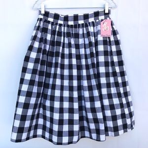 Bernie Dexter Skirt Black Gingham Pinup Clothing